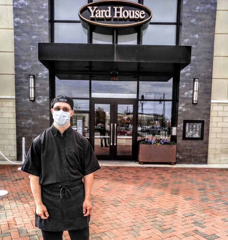 Matthew, back to work at the Yard House!